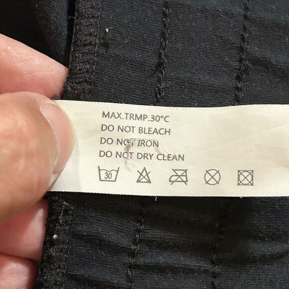 Willit Women's XL Shorts 10" Bermuda Cotton Long Shorts Black Pockets - Picture 4 of 4